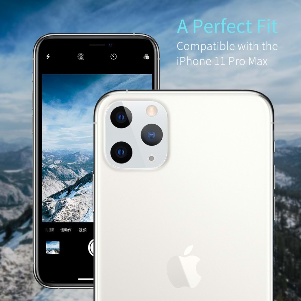 ESR iPhone 11 Pro/iPhone 11 Pro Max Kamera Koruyucu,Silver